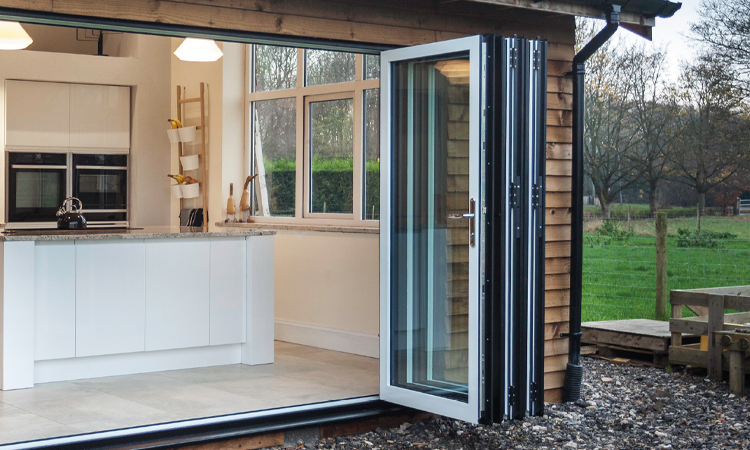 Abbey aluminium bi-fold door